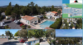 MOBIL HOME PISCINE 3 CHAMBRES BORD DE MER - climatisé - 300m de la mer - piscine - parking -